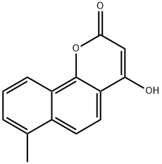 2H-Naphtho[1,2-b]pyran-2-one,4-hydroxy-7-methyl-(9CI) Struktur