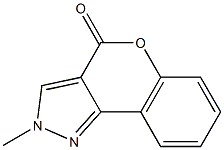 [1]Benzopyrano[4,3-c]pyrazol-4(2H)-one,2-methyl-(9CI) Struktur