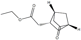 Bicyclo[2.2.1]heptane-2-acetic acid, 5-oxo-, ethyl ester, (1R,2R,4R)-rel- (9CI) Struktur