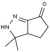 6(2H)-Cyclopentapyrazolone,3,3a,4,5-tetrahydro-3,3-dimethyl-(9CI) Struktur