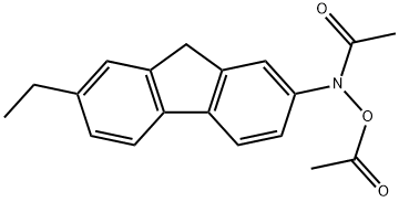 N-acetoxy-7-ethyl-N-2-acetylaminofluorene Struktur