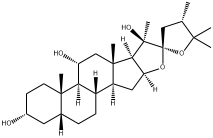 Furostan-3,11,20-triol,22,25-epoxy-24- methyl-,(3R,5R,11a,22a,24S)- Struktur