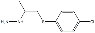 1-(1-(4-chlorophenylthio)propan-2-yl)hydrazine Struktur