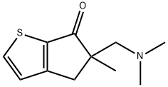 6H-Cyclopenta[b]thiophen-6-one,5-[(dimethylamino)methyl]-4,5-dihydro-5-methyl-(9CI) Struktur