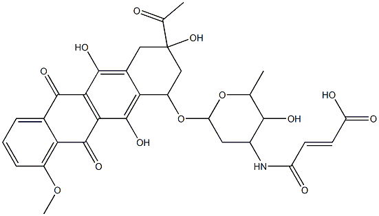 N-maleyldaunomycin Struktur