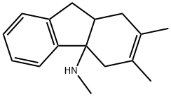 4aH-Fluoren-4a-amine,1,4,9,9a-tetrahydro-N,2,3-trimethyl-(9CI) Struktur