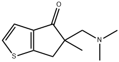 4H-Cyclopenta[b]thiophen-4-one,5-[(dimethylamino)methyl]-5,6-dihydro-5-methyl-(9CI) Struktur