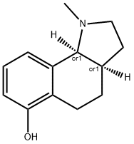 1H-Benz[g]indol-6-ol,2,3,3a,4,5,9b-hexahydro-1-methyl-,(3aR,9bS)-rel-(9CI) Struktur