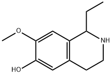 6-Isoquinolinol,1-ethyl-1,2,3,4-tetrahydro-7-methoxy-(9CI) Struktur