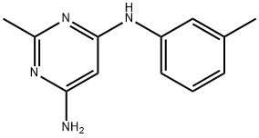 4,6-Pyrimidinediamine,2-methyl-N-(3-methylphenyl)-(9CI) Struktur