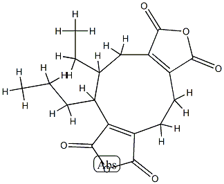 10-Ethyl-5,9,10,11-tetrahydro-9-propyl-1H-cyclonona[1,2-c:5,6-c']difuran-1,3,6,8(4H)-tetrone Struktur