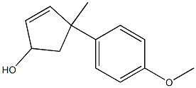 2-Cyclopenten-1-ol,4-(4-methoxyphenyl)-4-methyl-(9CI) Struktur