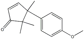 2-Cyclopenten-1-one,4-(4-methoxyphenyl)-4,5,5-trimethyl-(9CI) Struktur