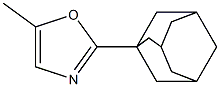 Oxazole, 5-methyl-2-tricyclo[3.3.1.13,7]dec-1-yl- (9CI) Struktur