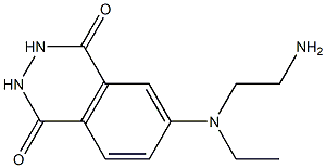 6-(N-(4-aminoethyl)-N-ethyl)amino-2,3-dihydro-1,4-phthalazine-1,4-dione Struktur