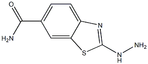 6-Benzothiazolecarboxamide,2-hydrazino-(9CI) Struktur