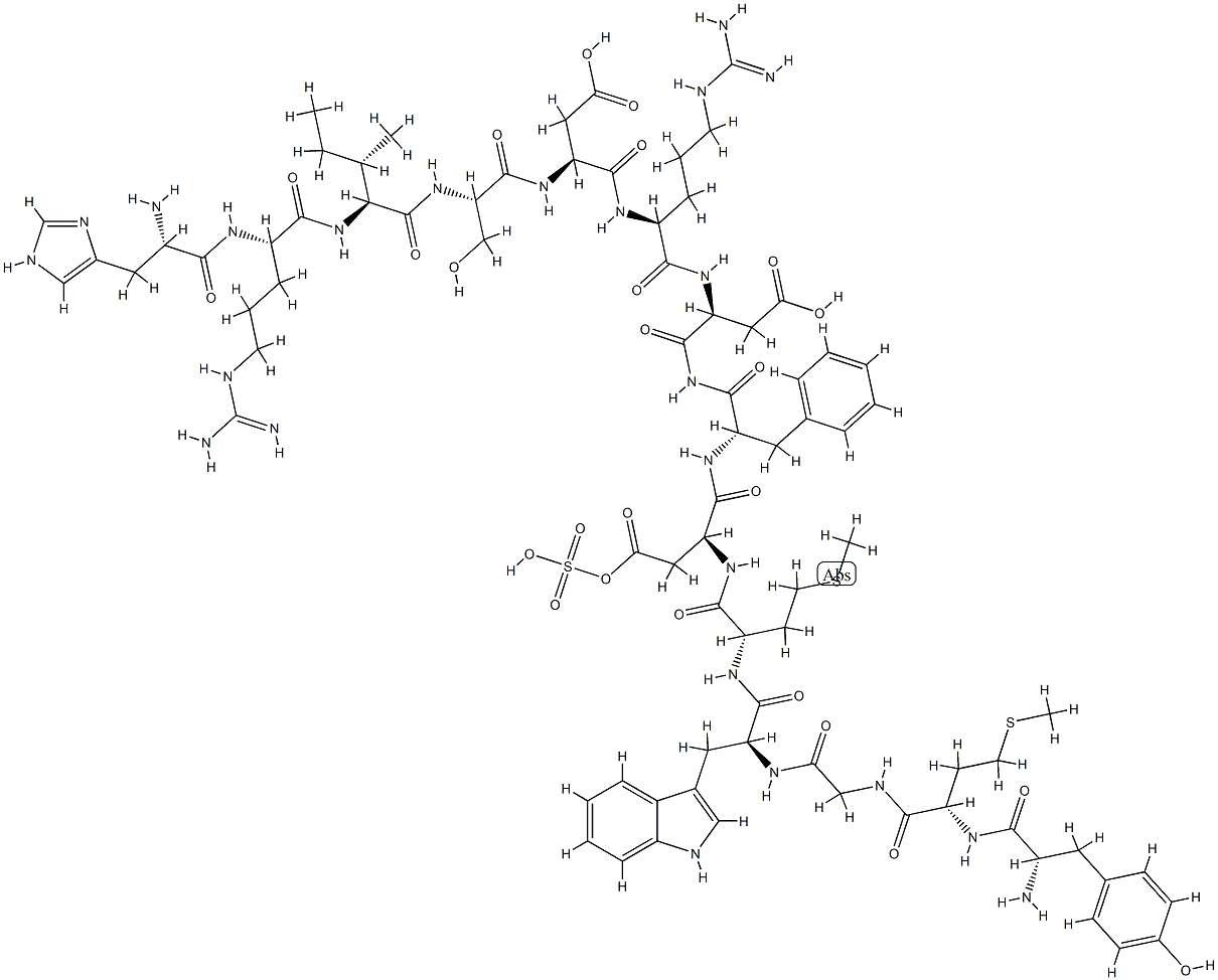 cholecystokinin (1-14) Struktur