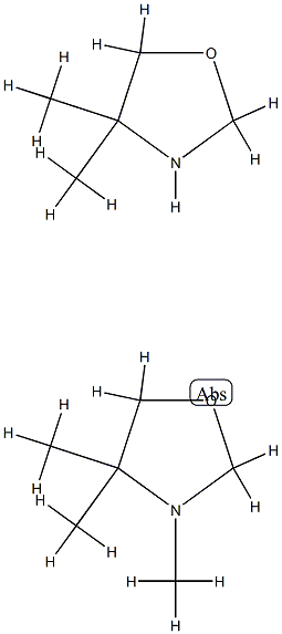 3,3,4-Trimethyloxazolidine mixt. with 4,4-dimethyloxazolidine Struktur