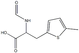 2-Thiophenepropanoicacid,alpha-(formylamino)-5-methyl-(9CI) Struktur