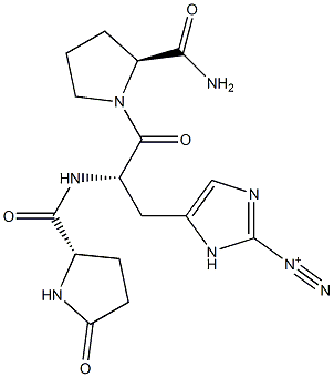 thyrotropin-releasing hormone, 2-diazohistidinyl- Struktur