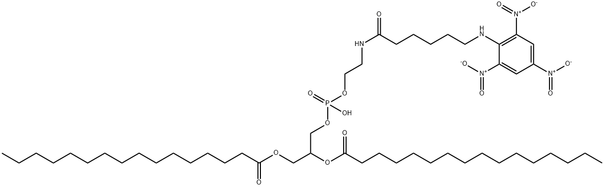 N-(2,4,6-trinitrophenyl-6-N-aminocaproyl)-1,2-dipalmitoylphosphatidylethanolamine Struktur