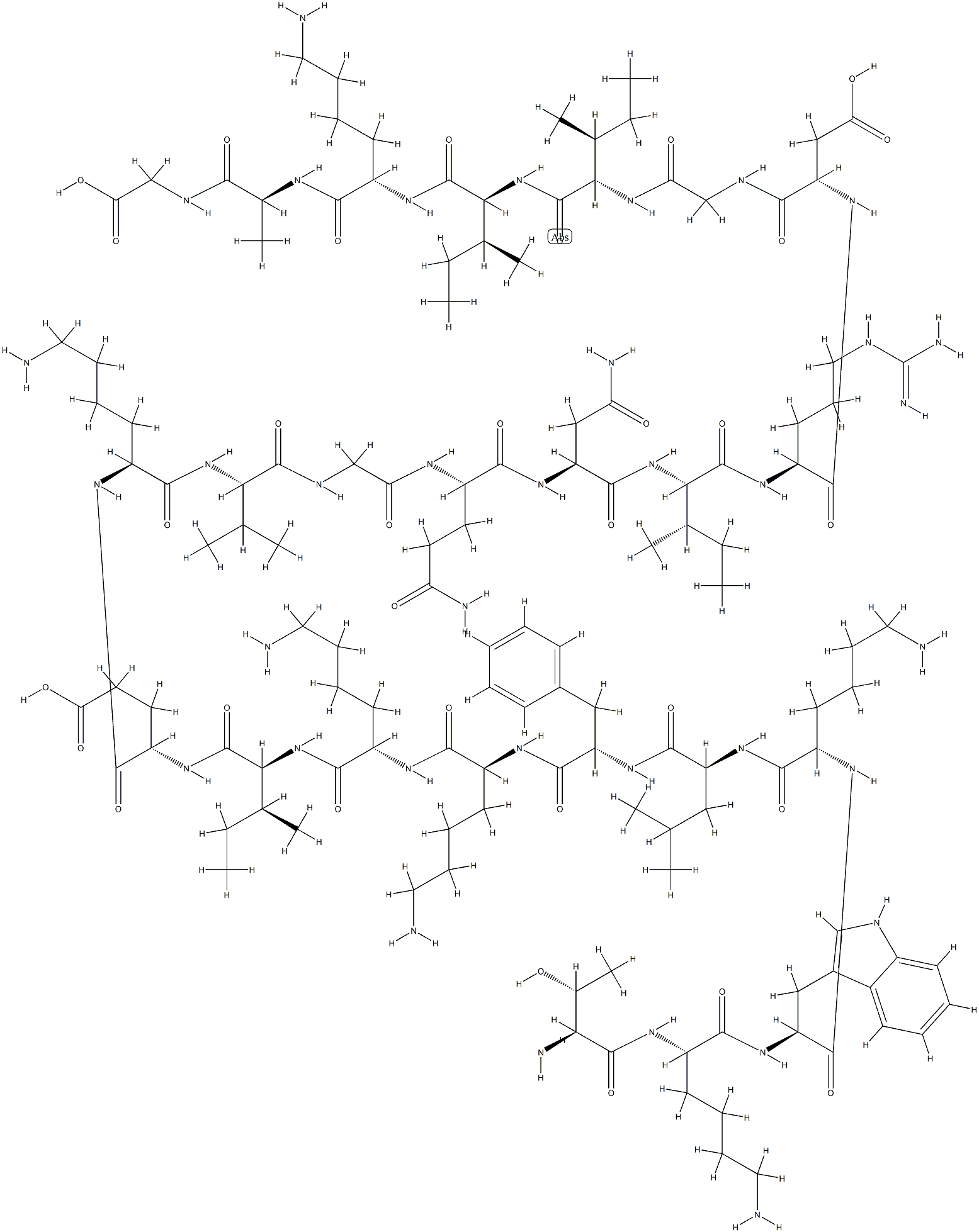 cecropin A (1-33) Struktur