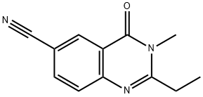 6-Quinazolinecarbonitrile,2-ethyl-3,4-dihydro-3-methyl-4-oxo-(9CI) Struktur