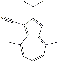 1-Azulenecarbonitrile,2-isopropyl-4,8-dimethyl-(6CI) Struktur