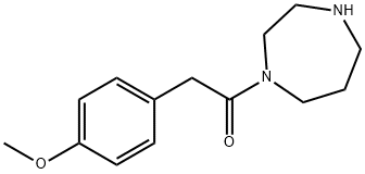 1-(1,4-diazepan-1-yl)-2-(4-methoxyphenyl)ethan-1-one Struktur