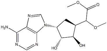 cyclaradine-5'-methoxyacetate Struktur