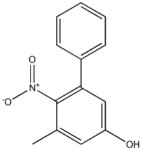 [1,1-Biphenyl]-3-ol,5-methyl-6-nitro-(9CI) Struktur