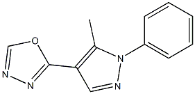 1,3,4-Oxadiazole,2-(5-methyl-1-phenyl-1H-pyrazol-4-yl)-(9CI) Struktur