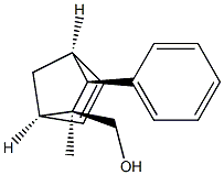 Bicyclo[2.2.1]hept-5-ene-2-methanol, 2-methyl-3-phenyl-, (1R,2S,3S,4S)-rel- (9CI) Struktur