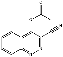 3-Cinnolinecarbonitrile,4-(acetyloxy)-5-methyl-(9CI) Struktur