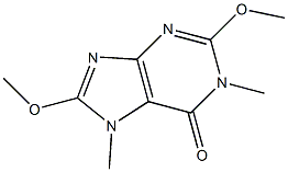 6H-Purin-6-one,1,7-dihydro-2,8-dimethoxy-1,7-dimethyl-(9CI) Struktur