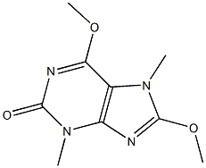 2H-Purin-2-one,3,7-dihydro-6,8-dimethoxy-3,7-dimethyl-(9CI) Struktur