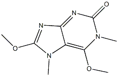 2H-Purin-2-one,1,7-dihydro-6,8-dimethoxy-1,7-dimethyl-(9CI) Struktur