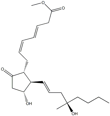 15-deoxy-16-methyl-16-hydroxy-3,4-didehydroprostaglandin E2 methyl ester Struktur