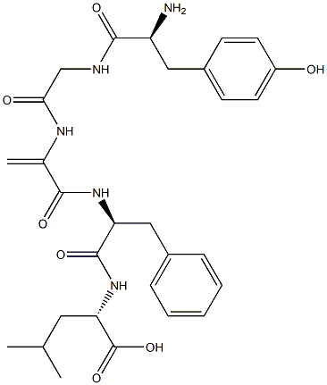 enkephalin, dehydro-Ala(3)- Struktur