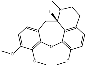 [12aS,(+)]-1,2,3,12aβ-Tetrahydro-1-methyl-6,8,9-trimethoxy-12H-[1]benzoxepino[2,3,4-ij]isoquinoline Struktur