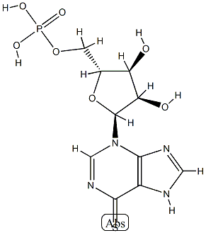 thiopurinol ribonucleoside monophosphate Struktur