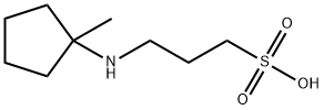 1-Propanesulfonicacid,3-[(1-methylcyclopentyl)amino]-(9CI) Struktur