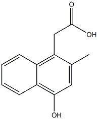 1-Naphthaleneaceticacid,4-hydroxy-2-methyl-(9CI) Struktur