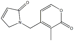 2H-Pyrrol-2-one,1,5-dihydro-1-[(3-methyl-2-oxo-2H-pyran-4-yl)methyl]-(9CI) Struktur