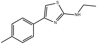 2-Thiazolamine,N-ethyl-4-(4-methylphenyl)-(9CI) Struktur