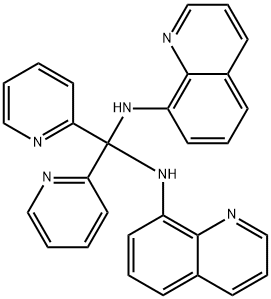 di(2-pyridyl)-N,N-di((8-quinolyl)amino)methane Struktur