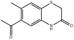 6-Acetyl-7-methyl-2H-1,4-benzothiazin-3(4H)-one Struktur