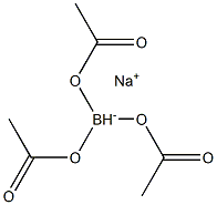 Borate(1-), tris(acetato-kappao)hydro-, sodium, (T-4)- Struktur