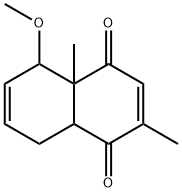 1,4-Naphthoquinone,4a,5,8,8a-tetrahydro-5-methoxy-2,4a-dimethyl-(5CI) Struktur