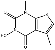 3-Hydroxy-1,5-dimethylthieno[2,3-d]pyrimidine-2,4(1H,3H)-dione Struktur